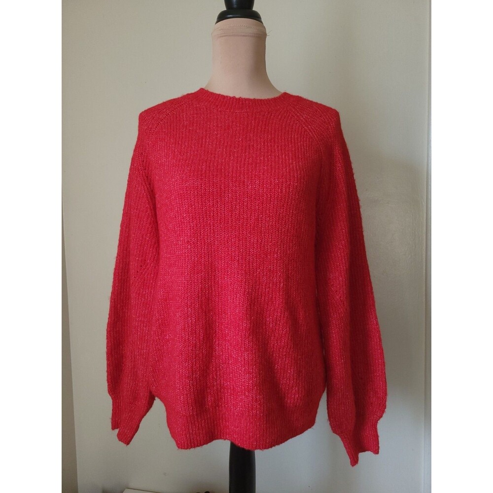 Style & Co Womens Soft Red Knit Sweater size: Medium